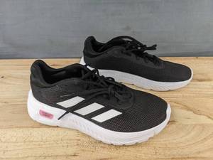 lot 87K image: Adidas Cloudfoam Comfort Tennis Shoe Womens 8 Black - Brand New