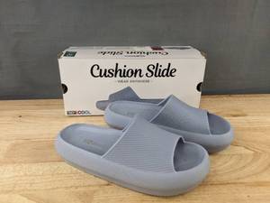 lot 203 image: 32 Degrees Cool Cushion Slide Blue Slides Size Medium - Brand New