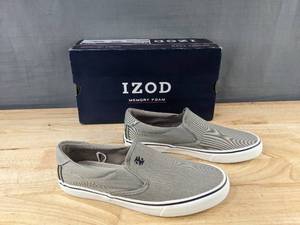 lot 221 image: Izod Sunapee Mens Slip-On Shoes Gray Size 9 - New