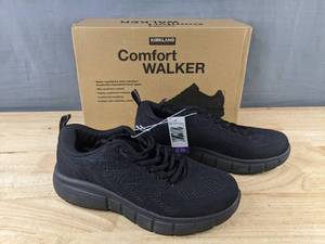 lot 250 image: Kirkland Comfort Walker Mens Black Shoes Size 10 - Brand New