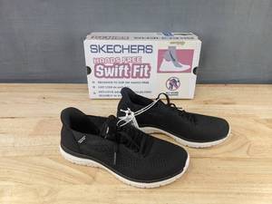 lot 262 image: Skechers Swift Fit Womens Shoes Black Size 7 - New
