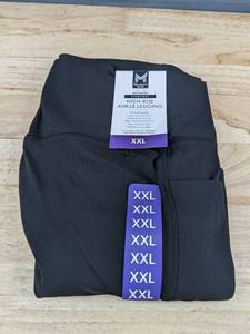 lot 286 image: Members Mark Womens High-Rise Ankle Legging XXL Black - Brand New