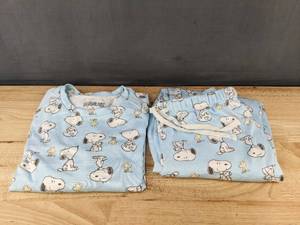 lot 316 image: Peanuts Snoopy Womens 2-Piece Sleepwear Set Medium - New