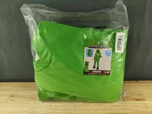 lot 160T image: Minecraft Creeper Deluxe Child Costume Size M (8-10) - Brand New