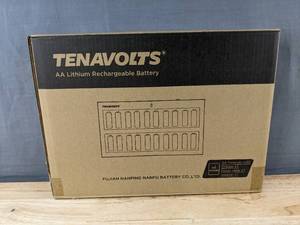 lot 50K image: 20 Pack Tenavolts AA Lithium Rechargeable Battery Model TS007 - Brand New