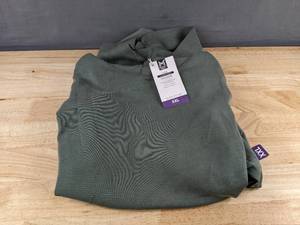 lot 333 image: Members Mark Mens Sandwash Hoodie XXL Green - New