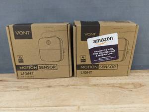 lot 337 image: 8 Vont Motion Sensor Lights - Brand New