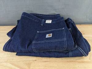 lot 195M image: 2 Pairs Carhartt Mens Jeans Size 50x32 - Brand New Z