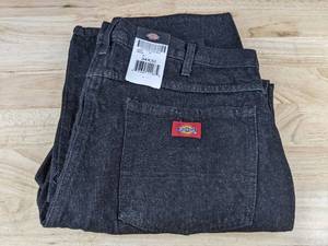 lot 60M image: Dickies Mens Jeans 34x32 Black - Brand New Z