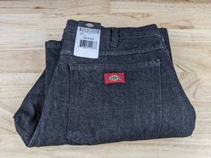 lot 80M image: Dickies Mens Jeans Black 32x30 - Brand New Z
