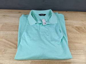 lot 505 image: Members Mark Stretch Pique Polo Mint XXL - Brand New