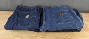 lot 305M image: 4 Carhartt Mens Jeans, Size 38x32 Z