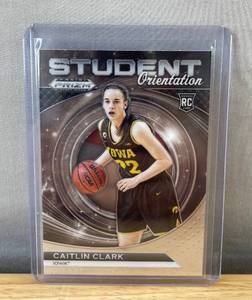 lot 19H image: 2024 Panini Prizm Caitlin Clark Student Orientation Rookie Card