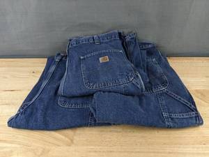 lot 45M image: 3 Pairs Carhartt Jeans Size 34x32 Denim Work Pants Z