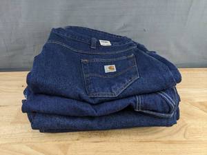 lot 50M image: 4 Pairs Carhartt Mens Jeans, 46x32, 50x32, 48x32, 48x30 - New Z
