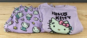 lot 111T image: Hello Kitty Womens Medium Pajama Set Purple - Brand New