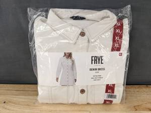lot 584 image: Frye Denim Dress Bone Womens XL - Brand New