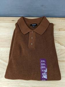 lot 32M image: DKNY Brown Cotton Sweater Pullover XXL $89.50 Retail - Brand New