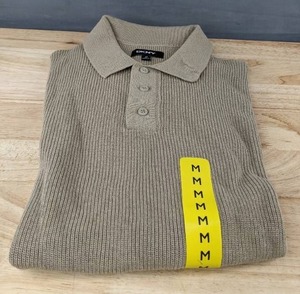 lot 663 image: DKNY Mens Cream Sweater Pullover Medium $89.50 Retail - Brand New