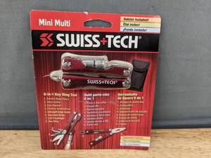 lot 169T image: Swiss Tech 8-in-1 Mini Multi Key Ring Tool - Brand New