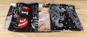 lot 96T image: 6 Brand New Balaclava Headbands Assorted Designs