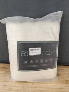 lot 690 image: Rilitex Cream Flannel Throw Blanket - 51 x 63 - Brand New