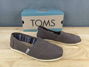 lot 124M image: TOMS Alpargata Ash Canvas Womens Shoes Size 6.5 - Brand New
