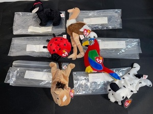 lot 1 image: Set of 6 Ty Beanie Babies Plush Toys with Tags
