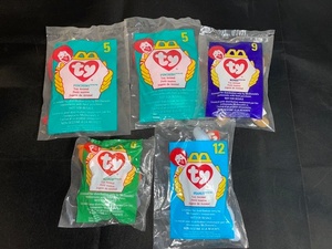 lot 6 image: Set of 5 McDonalds Ty Beanie Babies Unopened Collectible Toys