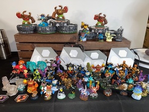 lot 20 image: Large Collection of Skylanders and Disney Infinity Figures with Portals and Accessories