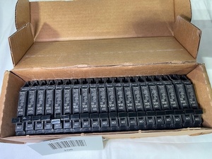 lot 108 image: Box of 20 GE THQP130 30A Single Pole Circuit Breakers