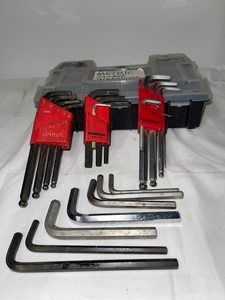 lot 110 image: Assorted Metric and Inch Allen Wrench Sets with Storage Case