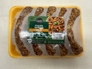 lot 79 image: I. 4x 19oz Mild Italian Sausage
