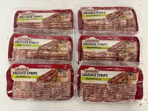 lot 107 image: D. 6x Johnsville Sausage Strips Jalapeno