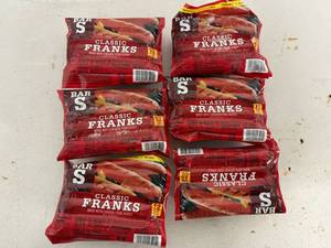 lot 110 image: D. 6x 12oz Bar S Classic Franks