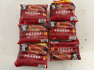 lot 112 image: D. 6x 12oz Bar S Classic Franks