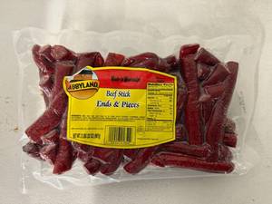 lot 124 image: K. 2lbs Abbyland Beef Stick Ends & Pieces-Frozen