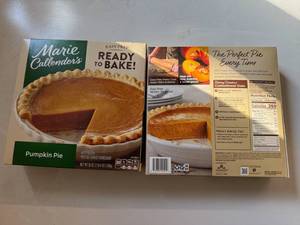 lot 169 image: 2x Marie Callenders Pumpkin Pie