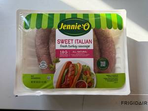 lot 180 image: AA. 4x JennieO Sweet Italian Fresh Turkey Sausage