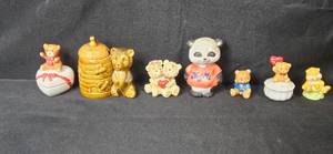 lot 43 image: Collection of Ceramic Bear Figurines Including Russ and Panda