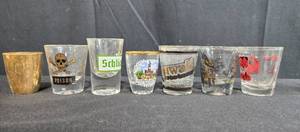 lot 177 image: Assorted Vintage and Souvenir Shot Glass Collection
