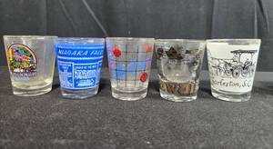 lot 179 image: Collection of Souvenir and Themed Shot Glasses and Mini Mugs