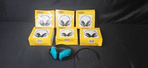 lot 224 image: Lot of Bilsom Warrior Ear Muffs with Teal Cups and Bonus Headband