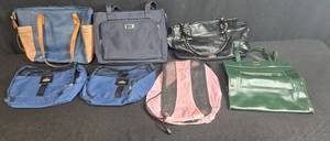 lot 243 image: Collection of Travel Bags and Handbags including Samsonite, GBags, and Giani Bernini