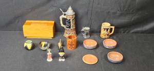 lot 353 image: Vintage European Pottery and Beer Stein Collection