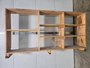 lot 359 image: Custom Wood Shelf Organizer 73x39x11 Inches