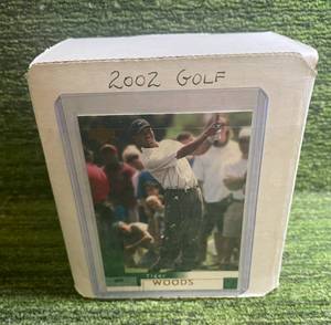 lot 9 image: 2002 Upper Deck Golf Set w Tiger Woods #1-130