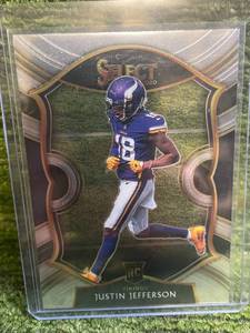 lot 22 image: 2020 Select Concourse Justin Jefferson Rookie Card