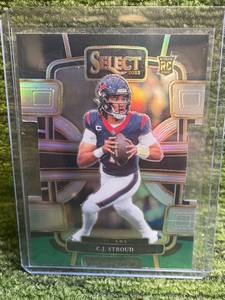 lot 23 image: 2023 Select Concourse BlackGreen Die-Cut RC C.J. Stroud Rookie