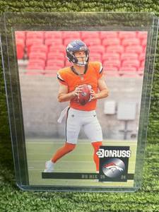 lot 34 image: 2024 Donruss Throwback  Bo Nix Rookie